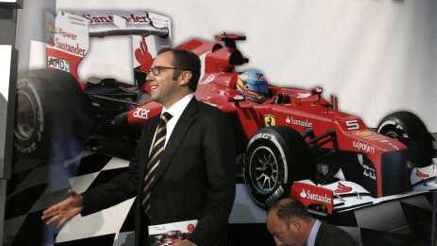El jefe de Ferrari, Stefano Domenicali, ayer en Madrid.