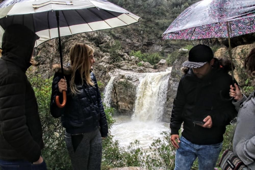 Agua por doquier en Alcoy y comarca.