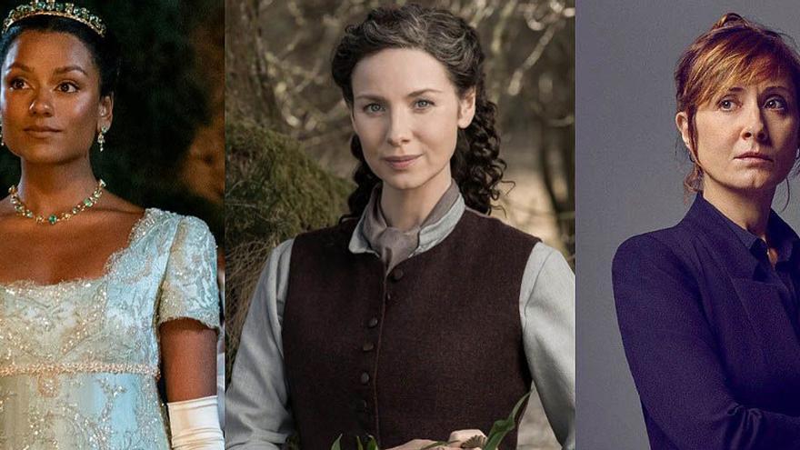 Simone Ashley (’Los Bridgerton’), Caitriona Balfe (’Outlander’) y Nathalie Poza (’La unidad’).