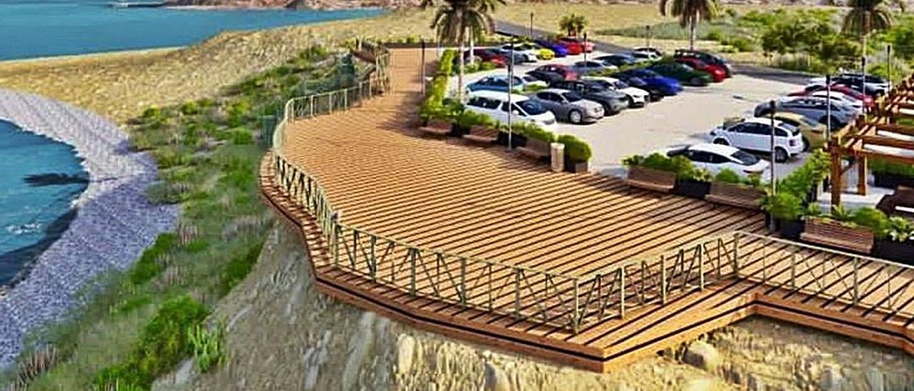 Mejora prevista este año para acceder a la playa de El Charco, hasta donde llegaban los PAI. | LEVANTE-EMV