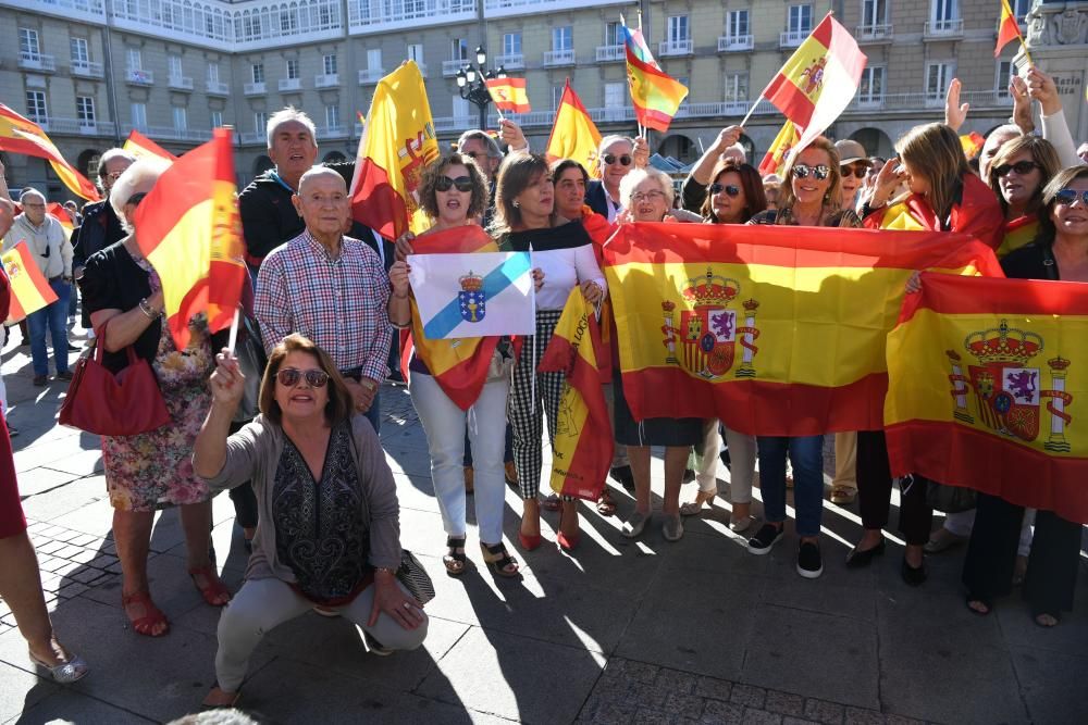 Concentración por la unidad de España en A Coruña