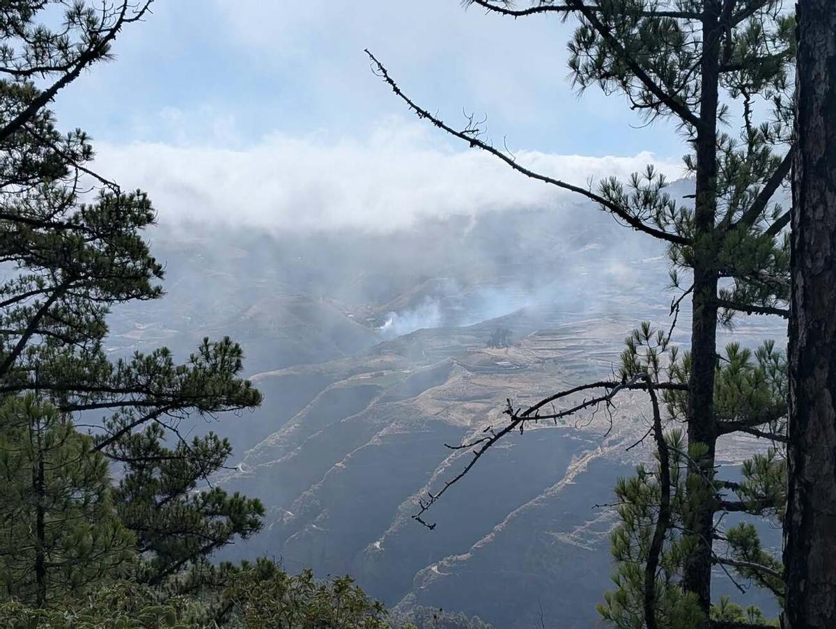 Muere un octogenario tras caer con su coche por un barranco de Gáldar