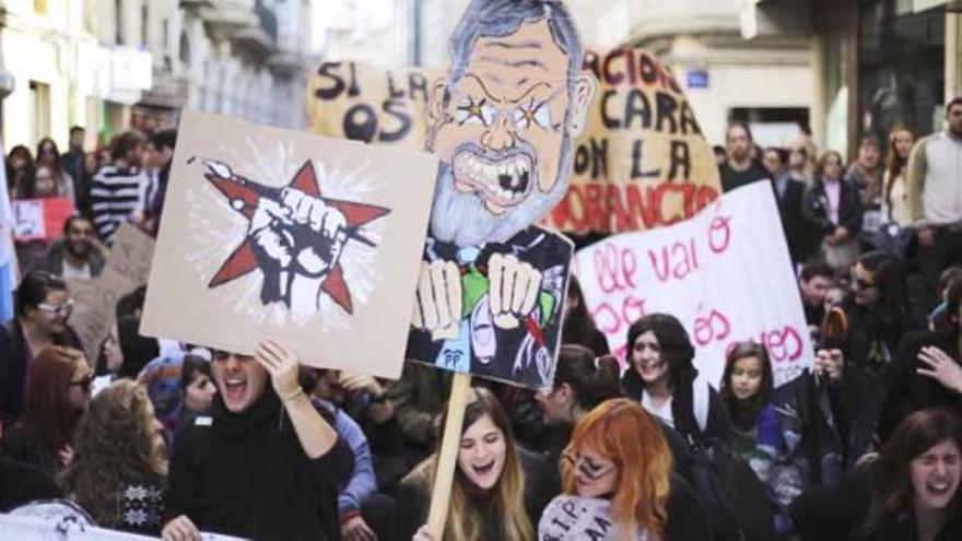 Multitudinaria manifestación en Madrid