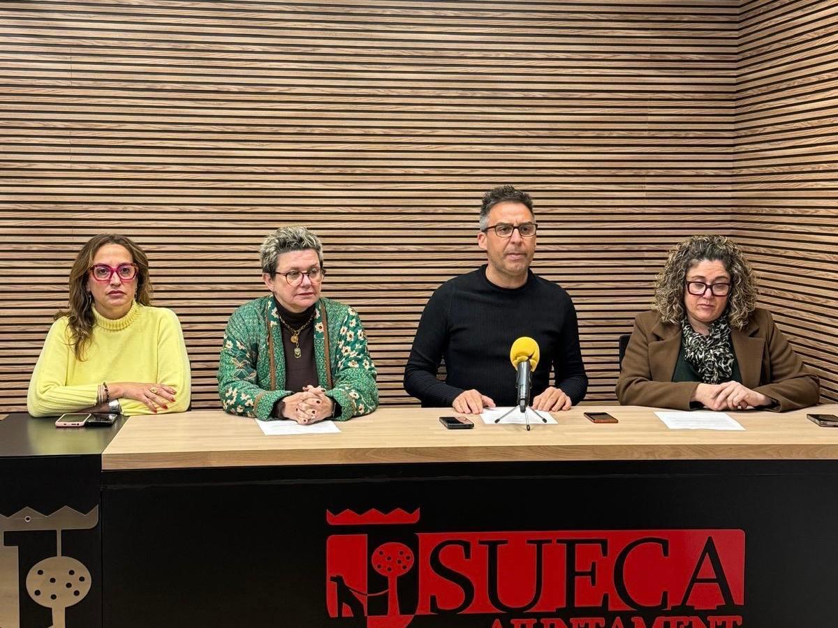 Representantes del equipo de gobierno de Sueca.