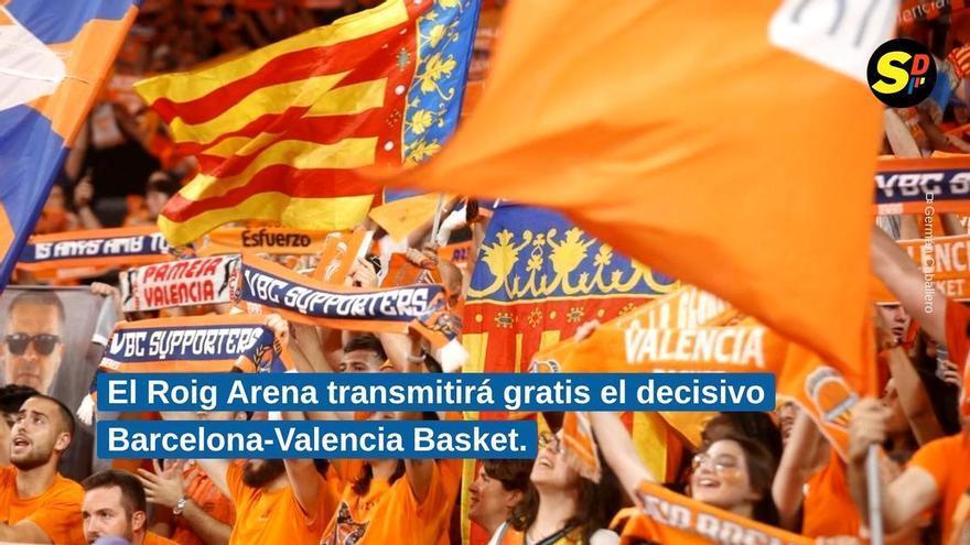 Acude gratis al Roig Arena para disfrutar de la emisión del FC Barcelona - Valencia Basket