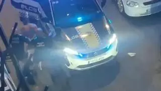 Violenta escena: Un exhibicionista muerde a un policía local de Castelló tras lanzarse contra él