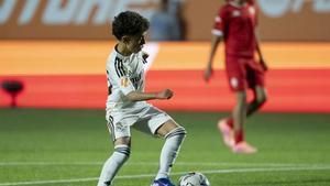 David Sánchez, jugador del Real Madrid Alevín, en LaLiga Futures.