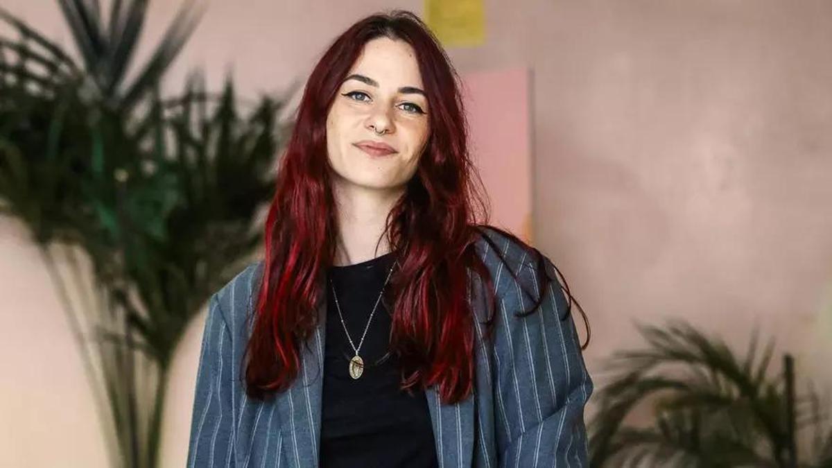 La activista digital feminista Júlia Salander, el viernes en la UIB.