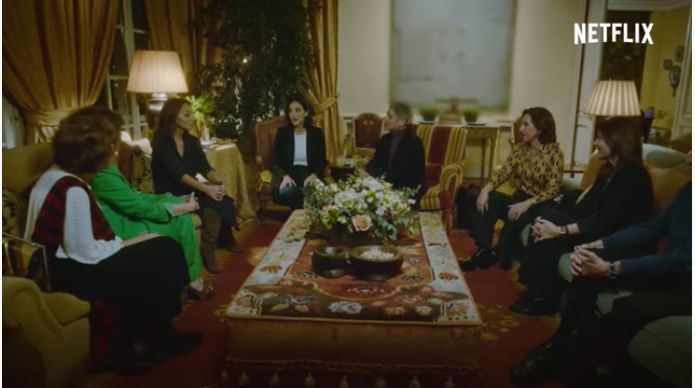 Tamara Falcó e Isabel Preysler en el salón de La Meona