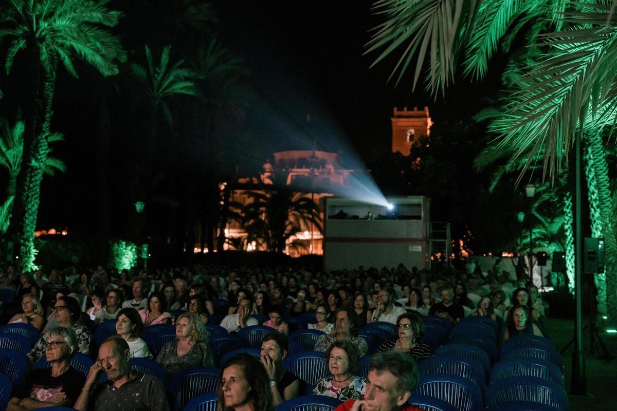 El Hort del Xocolater, durante una proyección del Festival de Cine de Elche