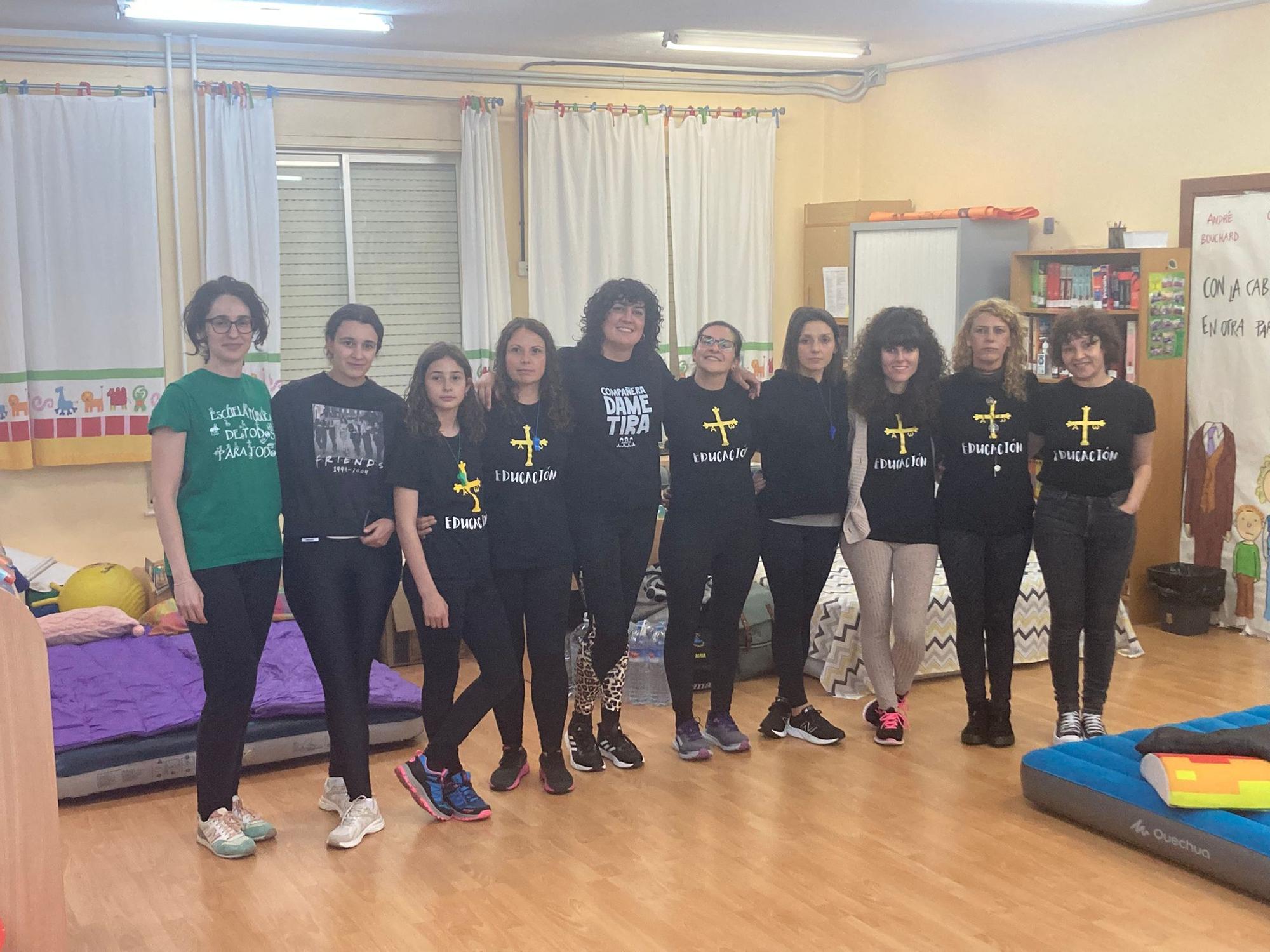 Así fueron los encierros de los profesores en colegios e institutos de las Cuencas