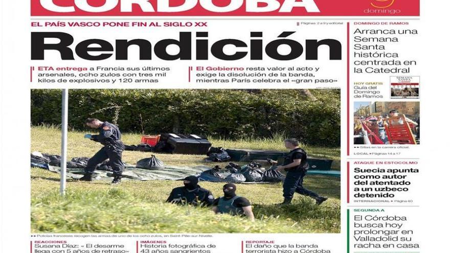 La portada de CÓRDOBA