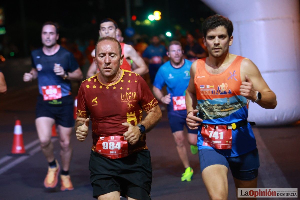 Las mejores imágenes de la carrera nocturna de Murcia