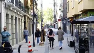 La calle San Miguel de Zaragoza estrena un tramo de 'cota cero' este lunes