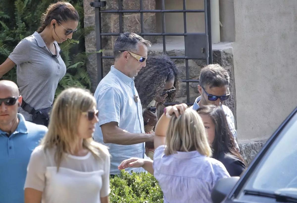 Michelle Obama bei einem ihrer Besuche im Béns d'Avall.