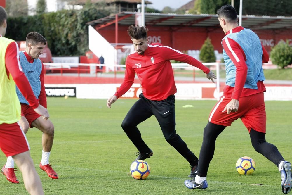 Primer entrenamiento del Real Sporting del 2018