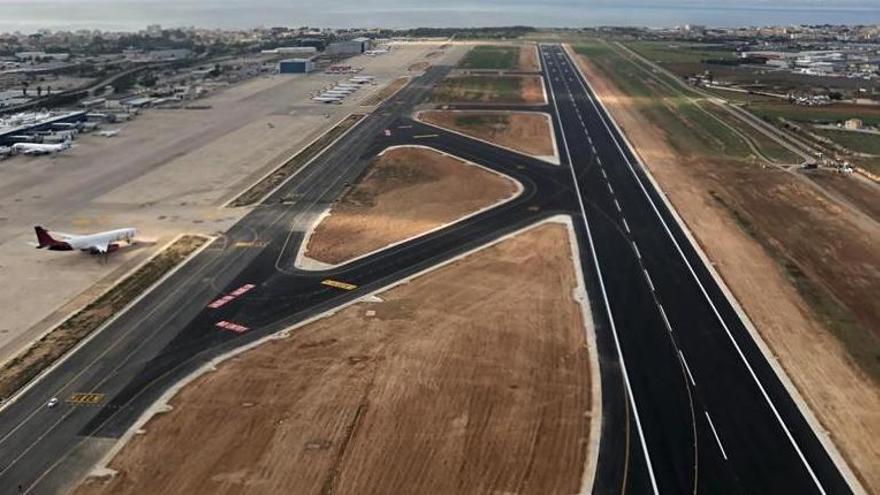 El aeropuerto de Palma ha renovado completamente la pista norte