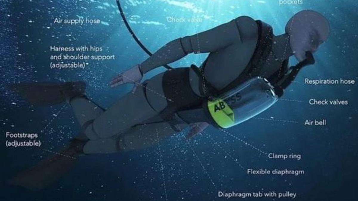 Exolung, un equipo de buceo para respirar de forma ilimitada