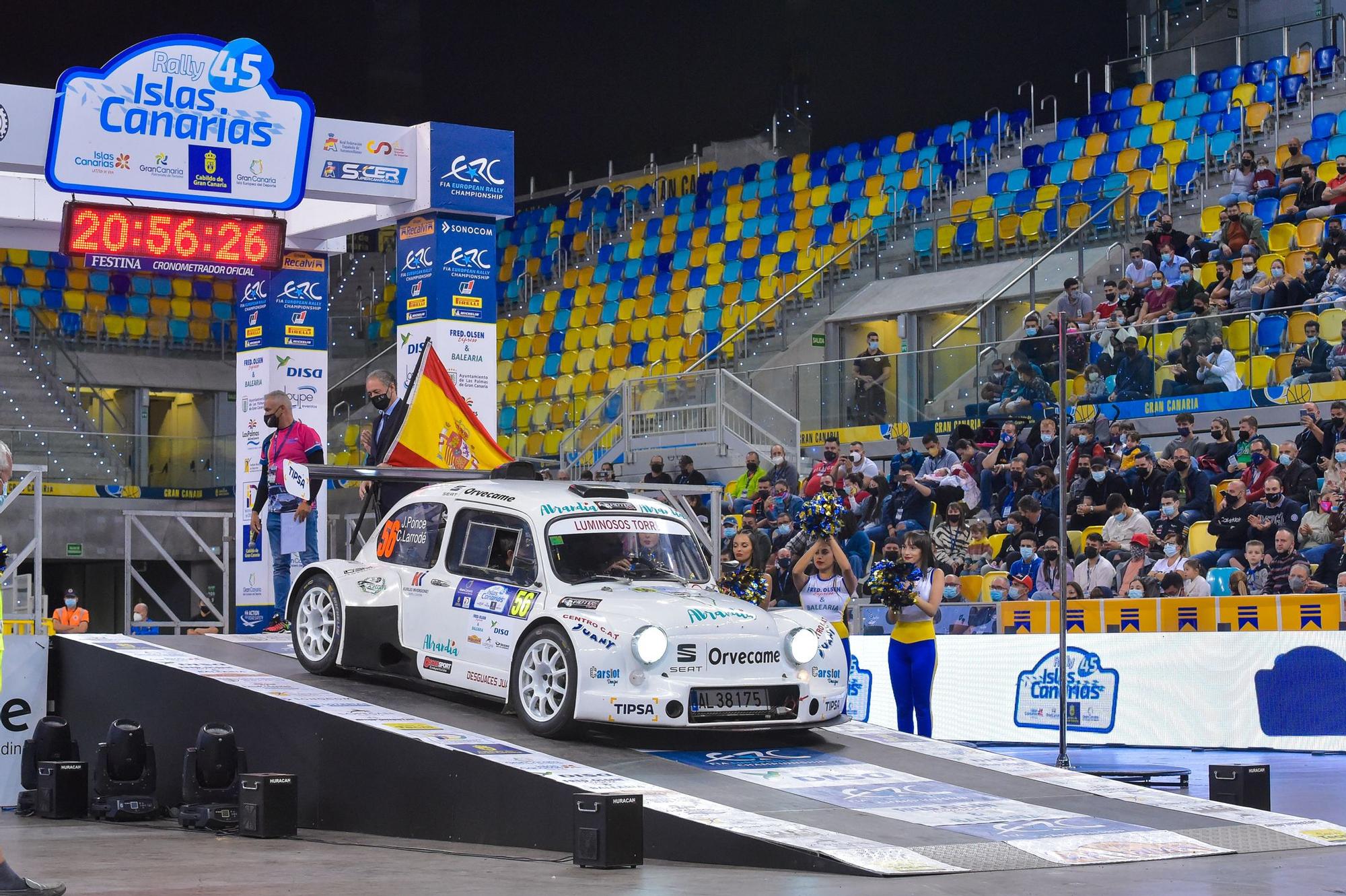 Ceremonia de inauguración en el 45º Rally Islas Canarias en el Gran Canaria Arena