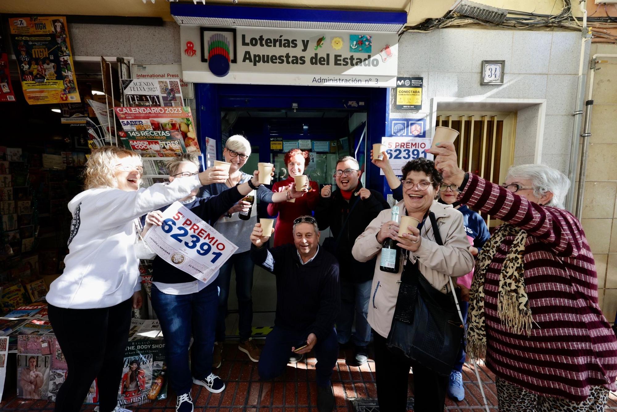 Así han celebrado en Benidorm y La Vila su quinto premio