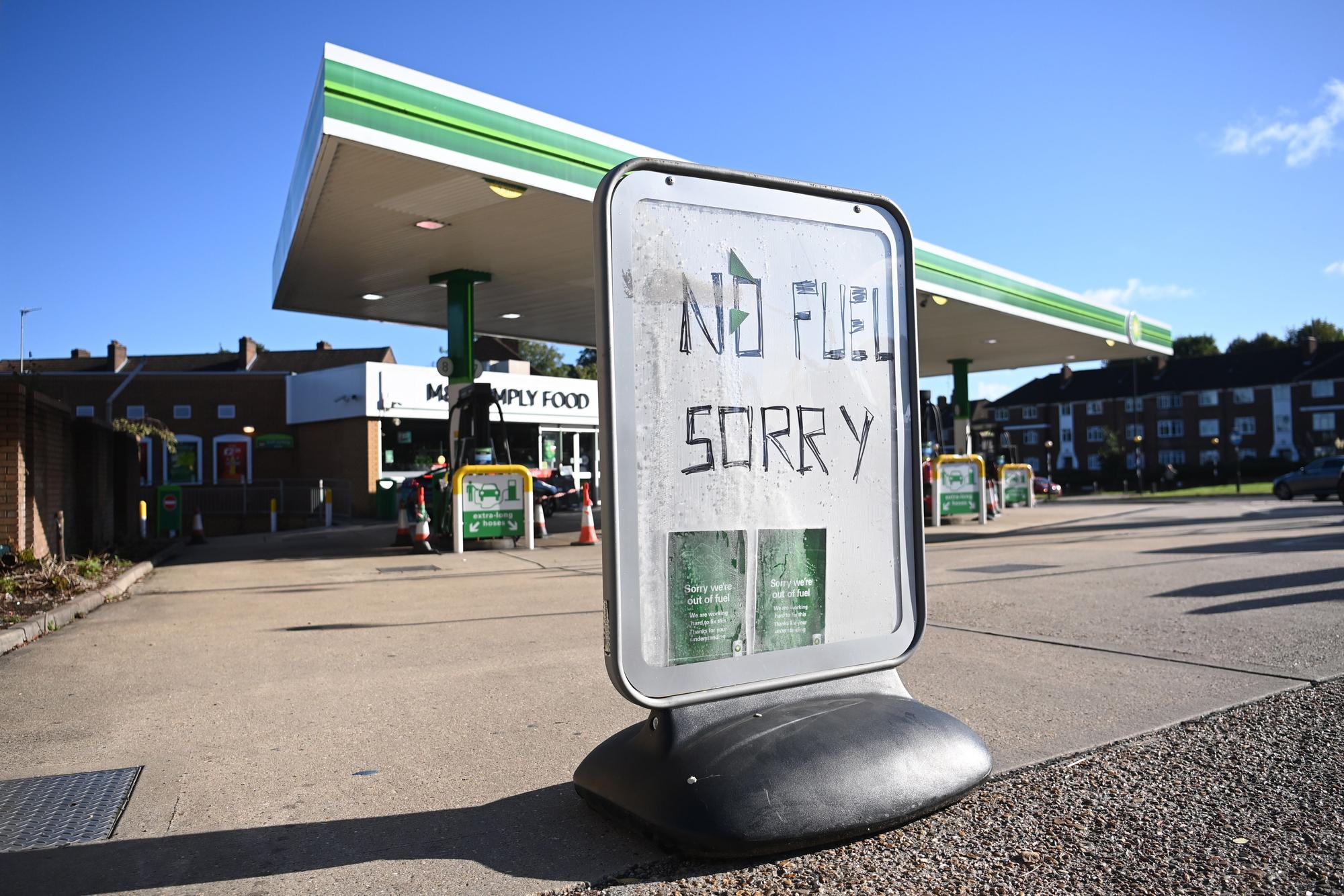 reino unido falta de carburante