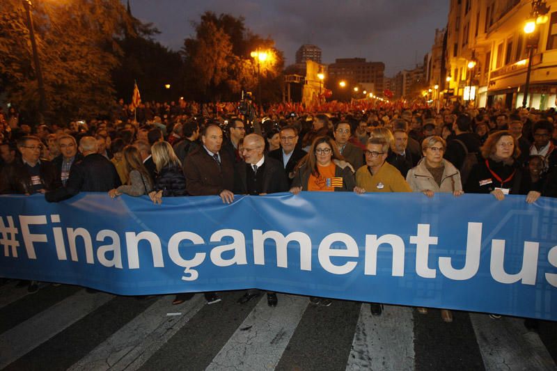 Manifestación por la financiación en València