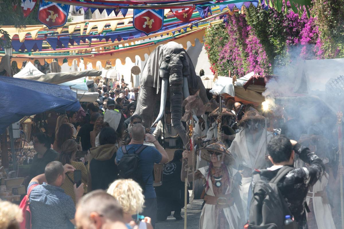 Procesión en la Feria Medieval de Ibiza 2025 en una imagen de archivo.