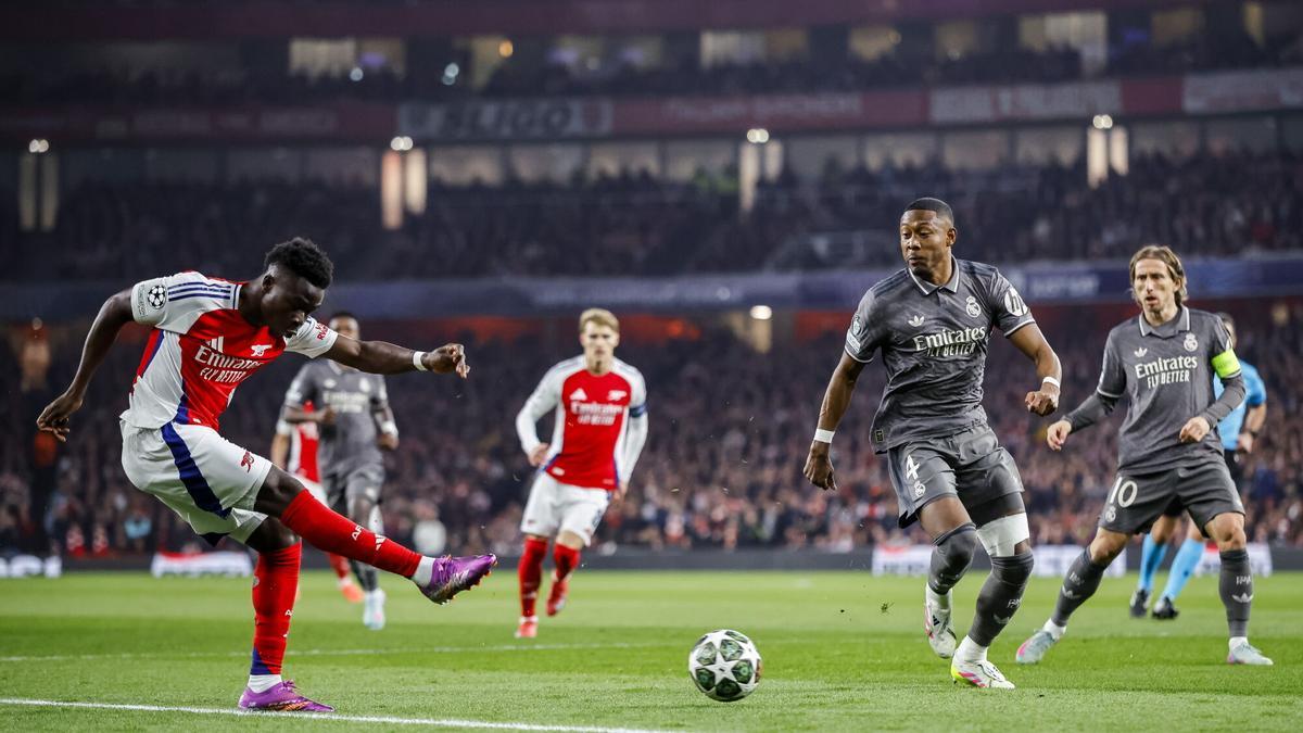 Real Madrid - Arsenal: El penalti fallado de Saka