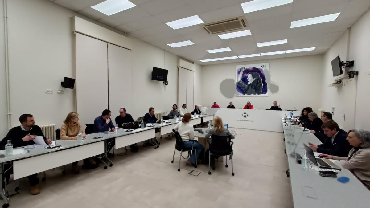 Imatge de l'últim ple municipal celebrat el mes de febrer.