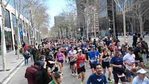 Una imagen de la maratón de Barcelona, el pasado marzo.