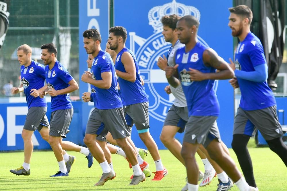 El cuerpo técnico encabezado por Juan Antonio Anquela diseñó para esta semana un plan de trabajo con seis entrenamientos, todos en la ciudad deportiva, antes del debut liguero del domingo.