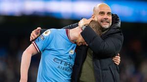 Pep Guardiola valora mucho la labor de Kevin De Bruyne en el Manchester City