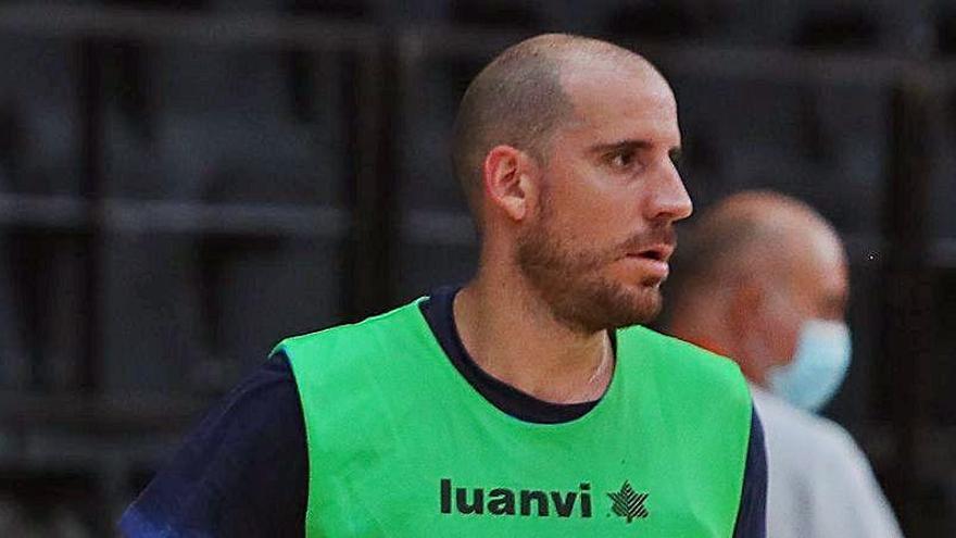 Quino Colom, durante un entrenamiento esta temporada.