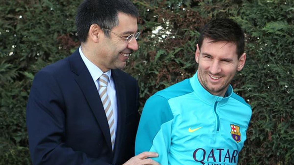 Bartomeu y Messi pactaron la renovación en 2014