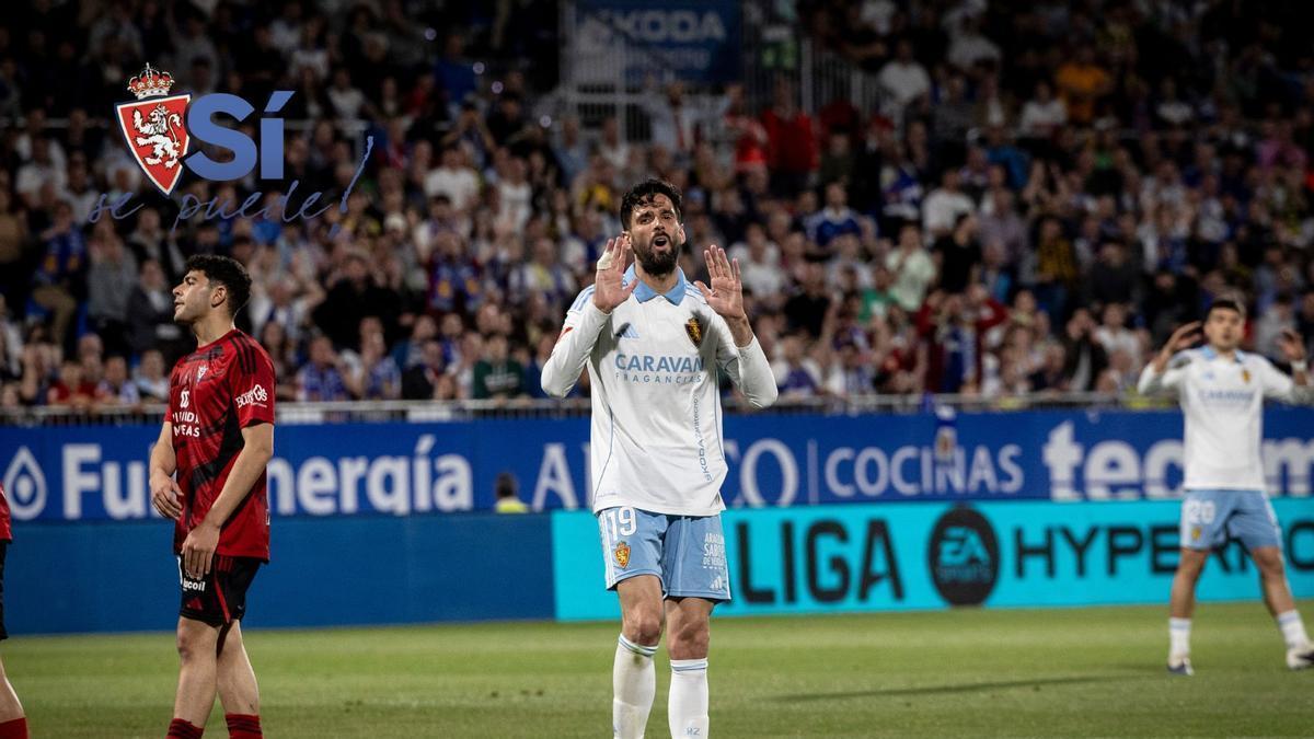 Kodro se lamenta tras errar una oportunidad ante el Mirandés.