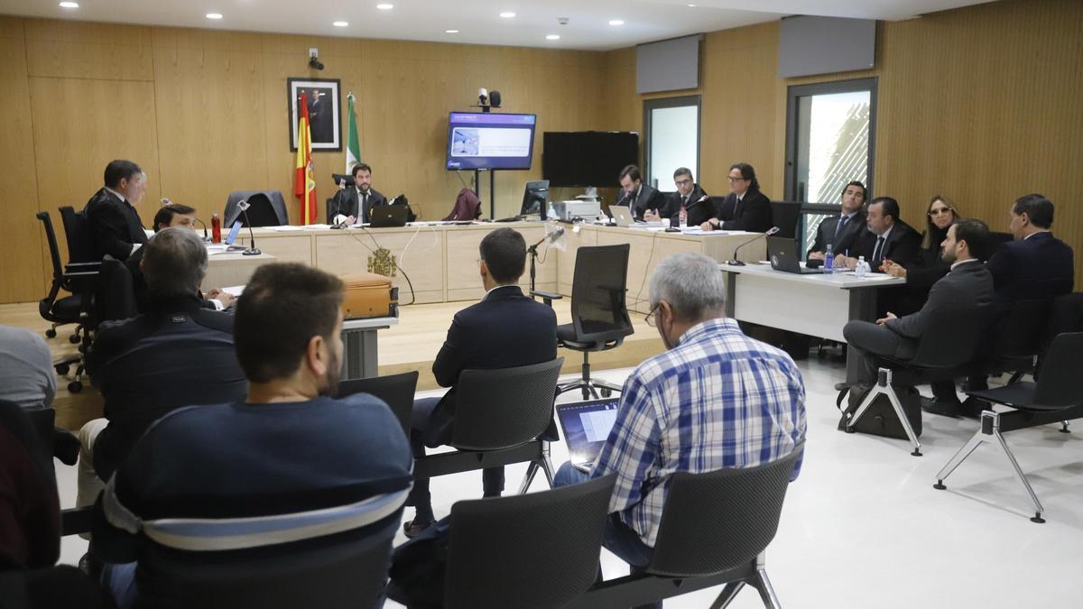 Una vista de la sala durante el juicio por el concurso culpable del Córdoba CF, este jueves.