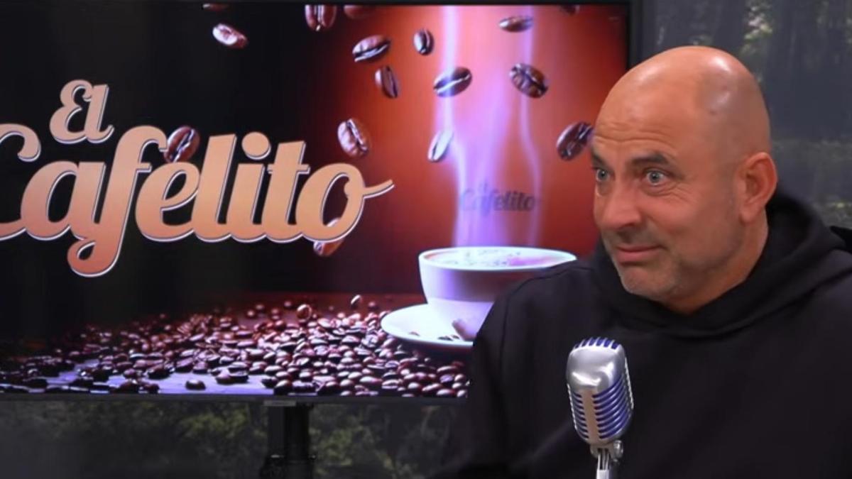 Juan Eduardo Esnáider, durante un momento de la entrevista