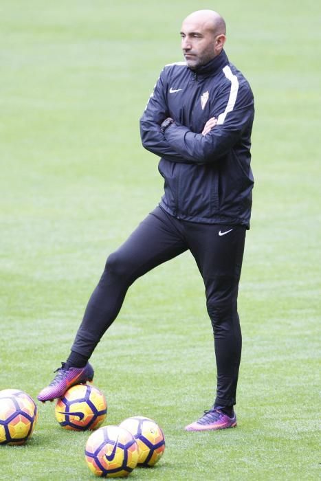 Entrenamiento del Sporting de Gijón