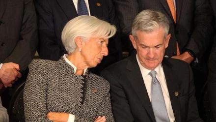 Christine Lagarde y Jerome Powell.