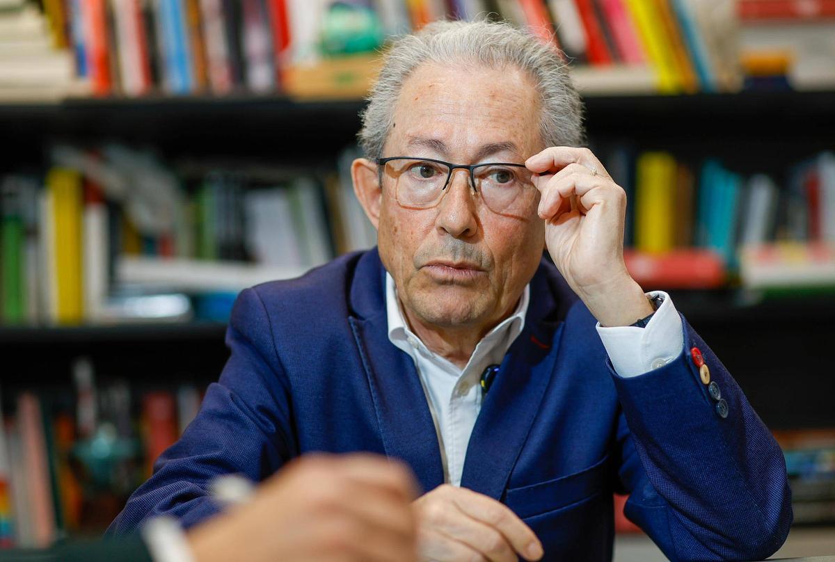 Ángel Luna, durante la entrevista