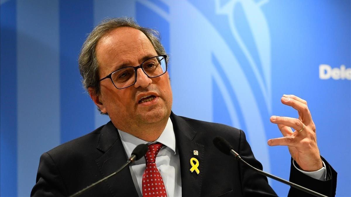 El ’president’ de la Generalitat, Quim Torra. 