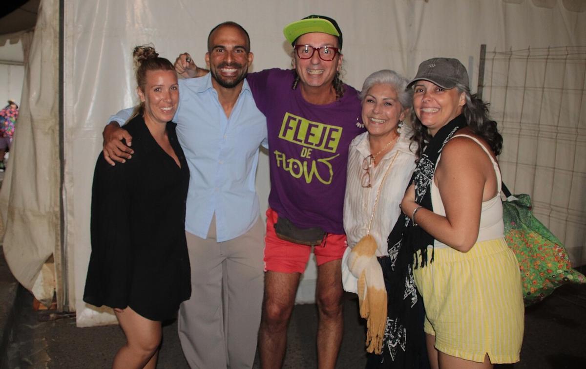Concierto de Arístides Moreno en las fiestas del Carmen en Playa Blanca, en Lanzarote