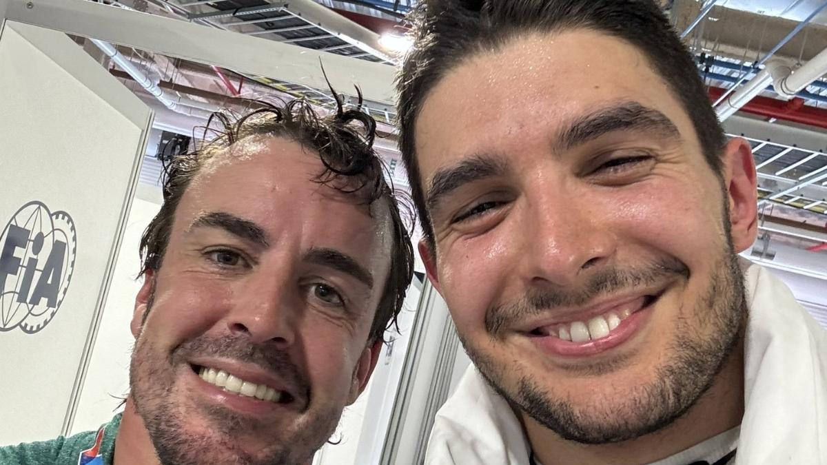 La imagen de la reconciliación de Alonso con Ocon