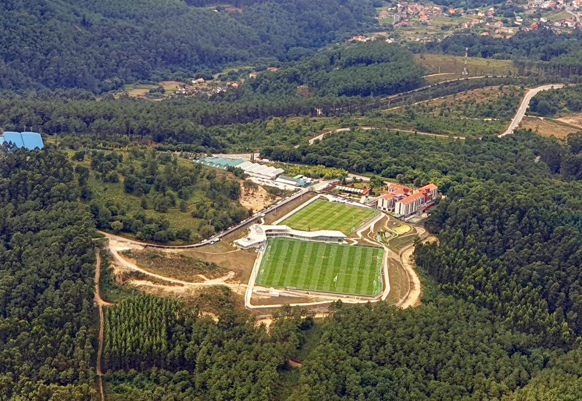 Vista aérea de la Cidade Deportiva Afouteza en una imagen de archivo