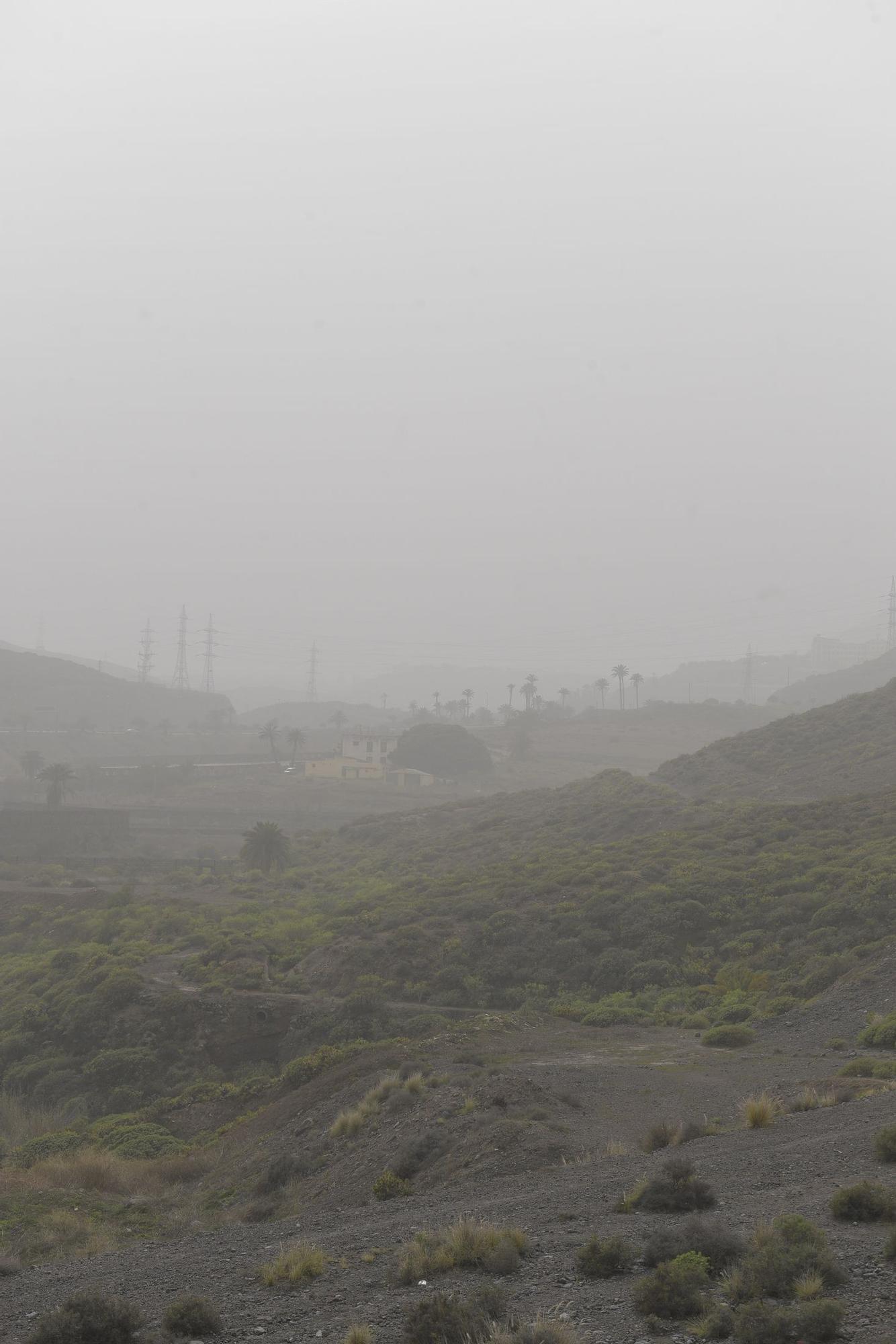 Calima sobre Gran Canaria