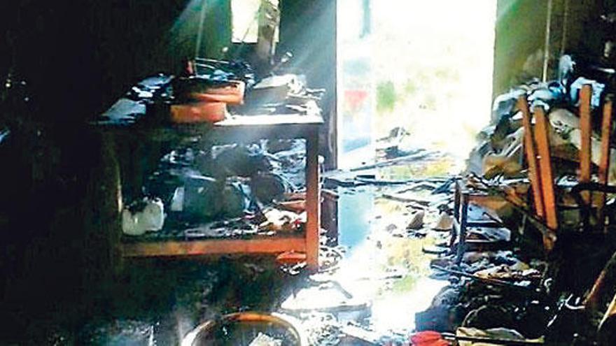 Arde una despensa en Manacor