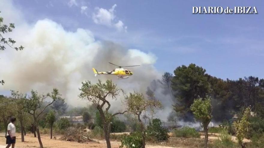 Incendio forestal en Sant Joan