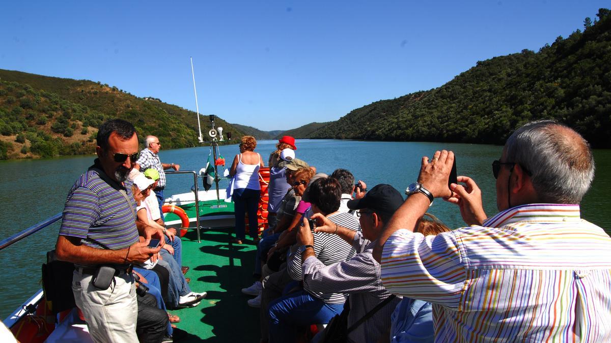 Pasajeros en el barco.