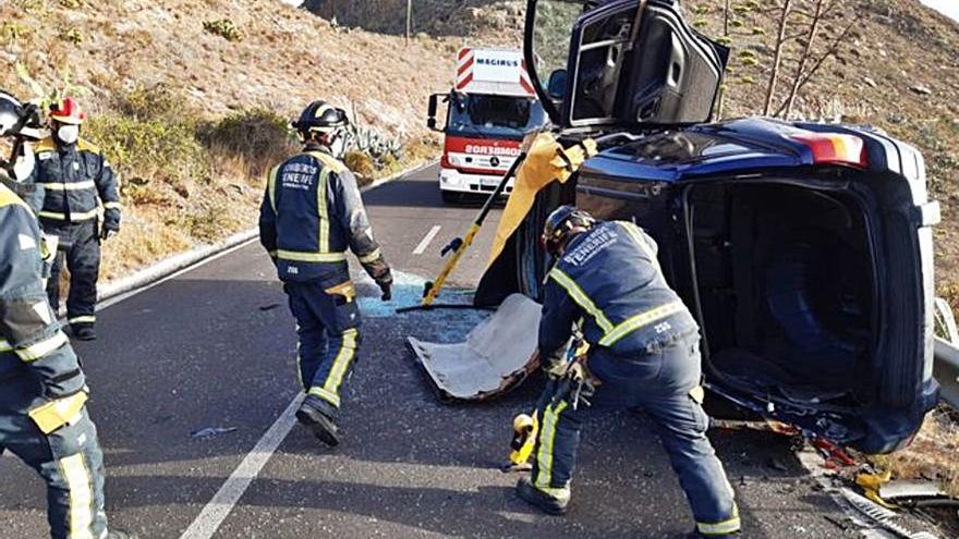 Afectado en un accidente en La Centinela | BOMBEROS DE TENERIFE