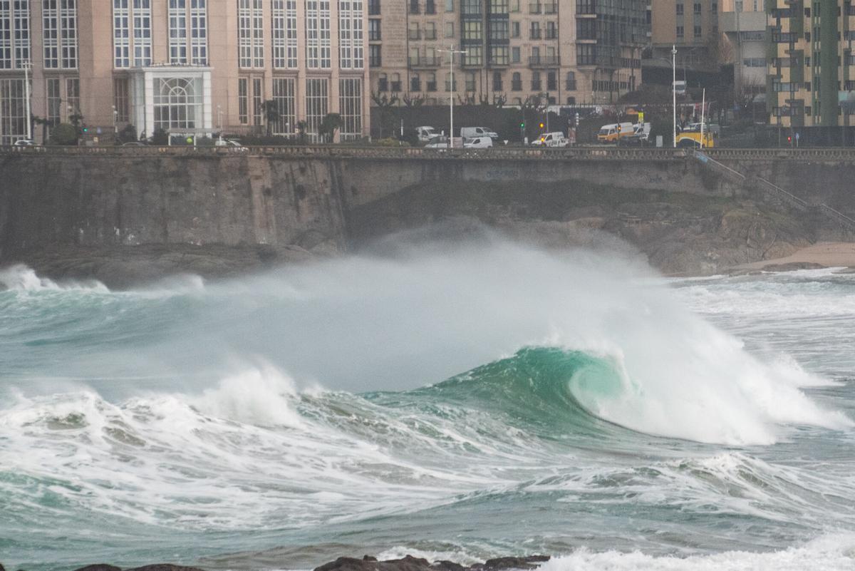 Oleaje en A Coruña